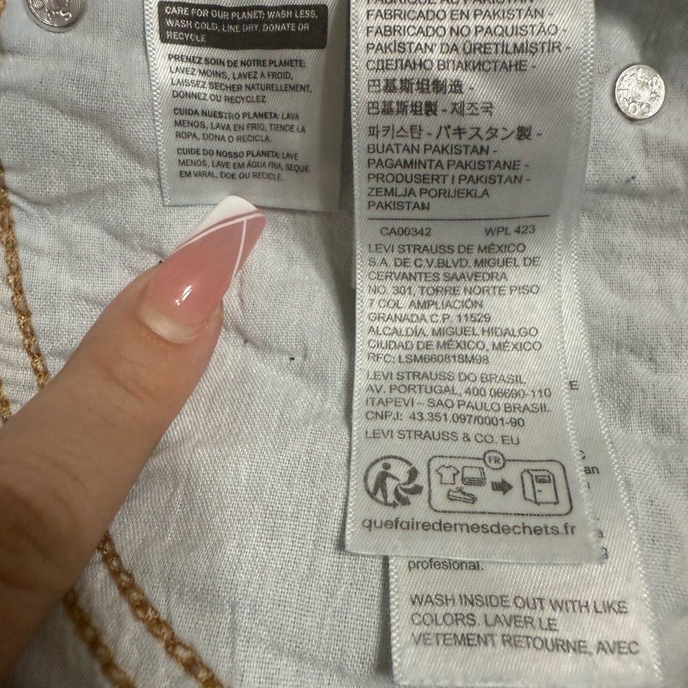 Levi's Women’s High Rise Slit Skirt - Size 14/32 - Picture 7 of 8